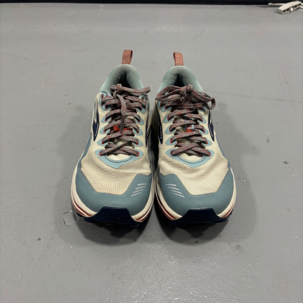 Brooks Cascadia 16 Trail Running Shoes Blue Tan Orange 1203631B480 Womens 7.5 - Picture 5 of 7